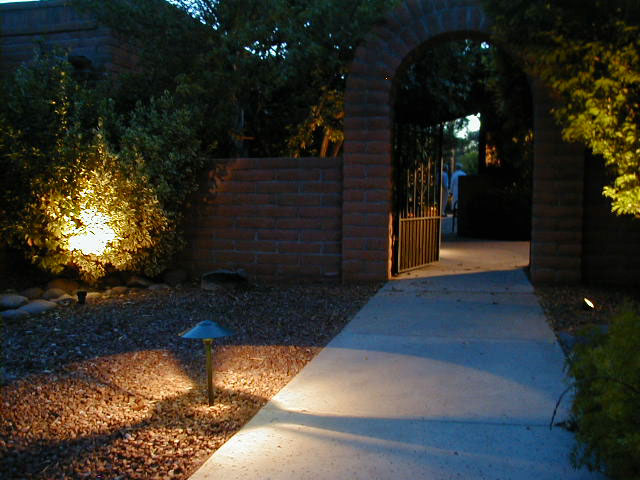 Walkway and gate lighting