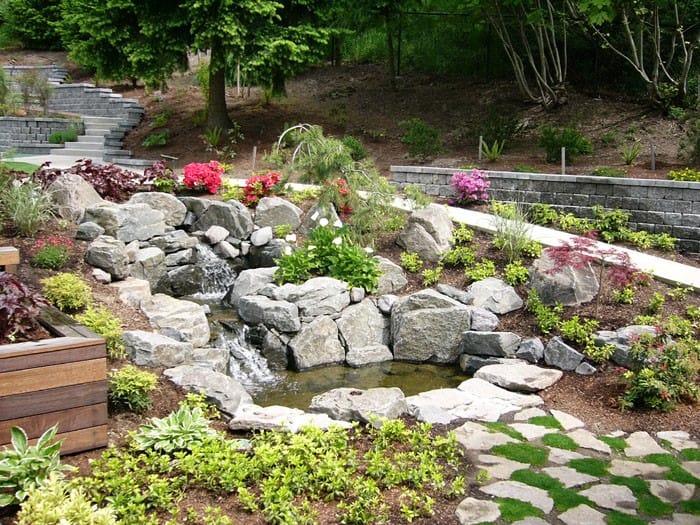 Rock water feature